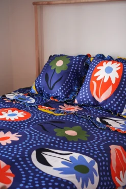 Blue Iris Bedding Set