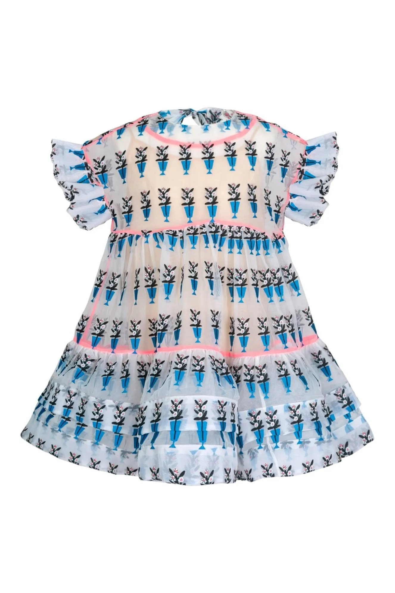 Coral Dress Blue