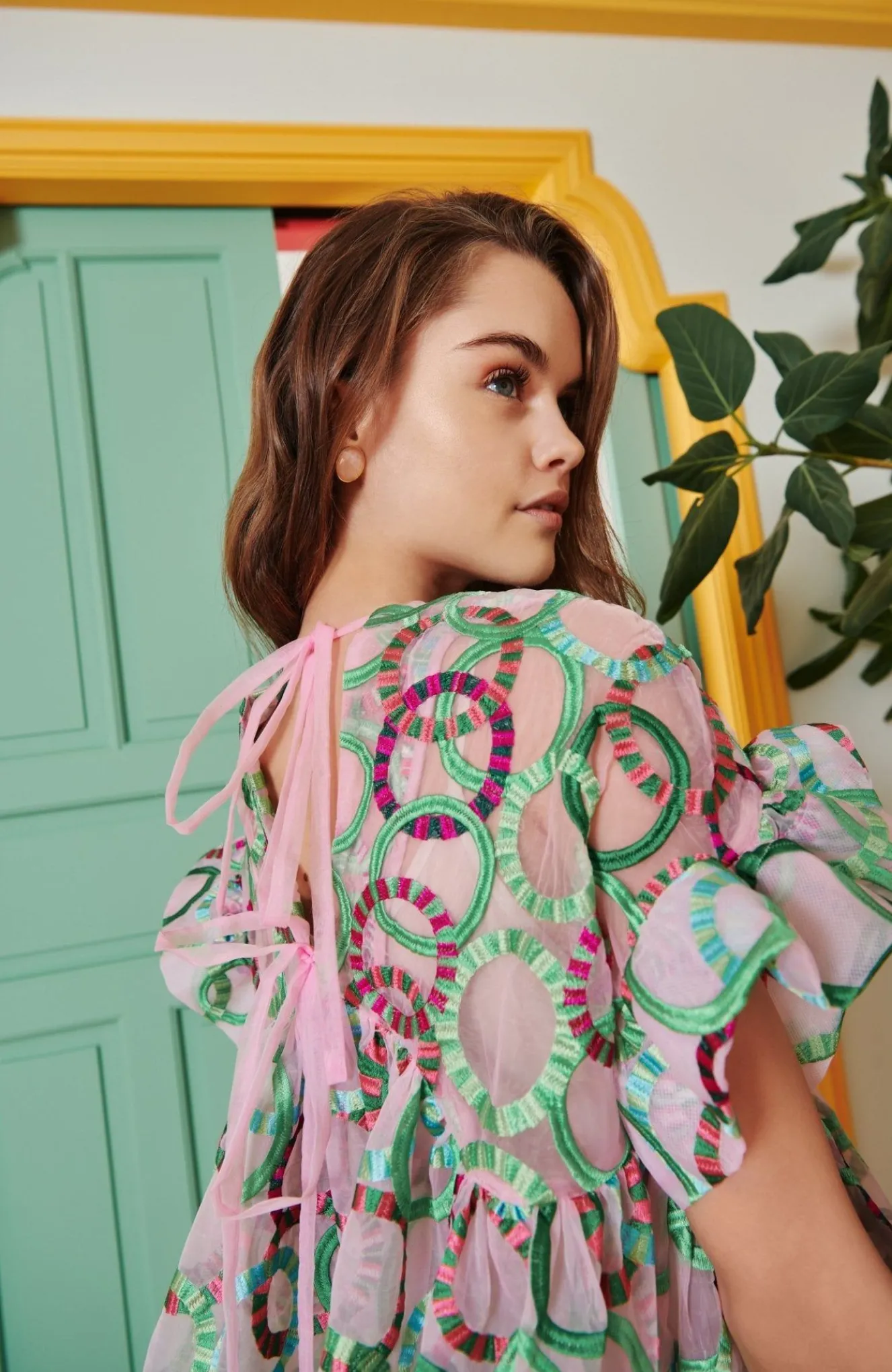 Coral Dress Green