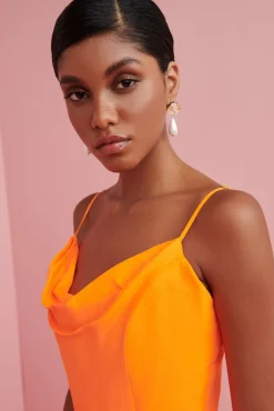 Serenity Dress Neon Orange