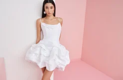 Serenity Dress Neon White