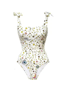Starry Night Bathing Suit-White